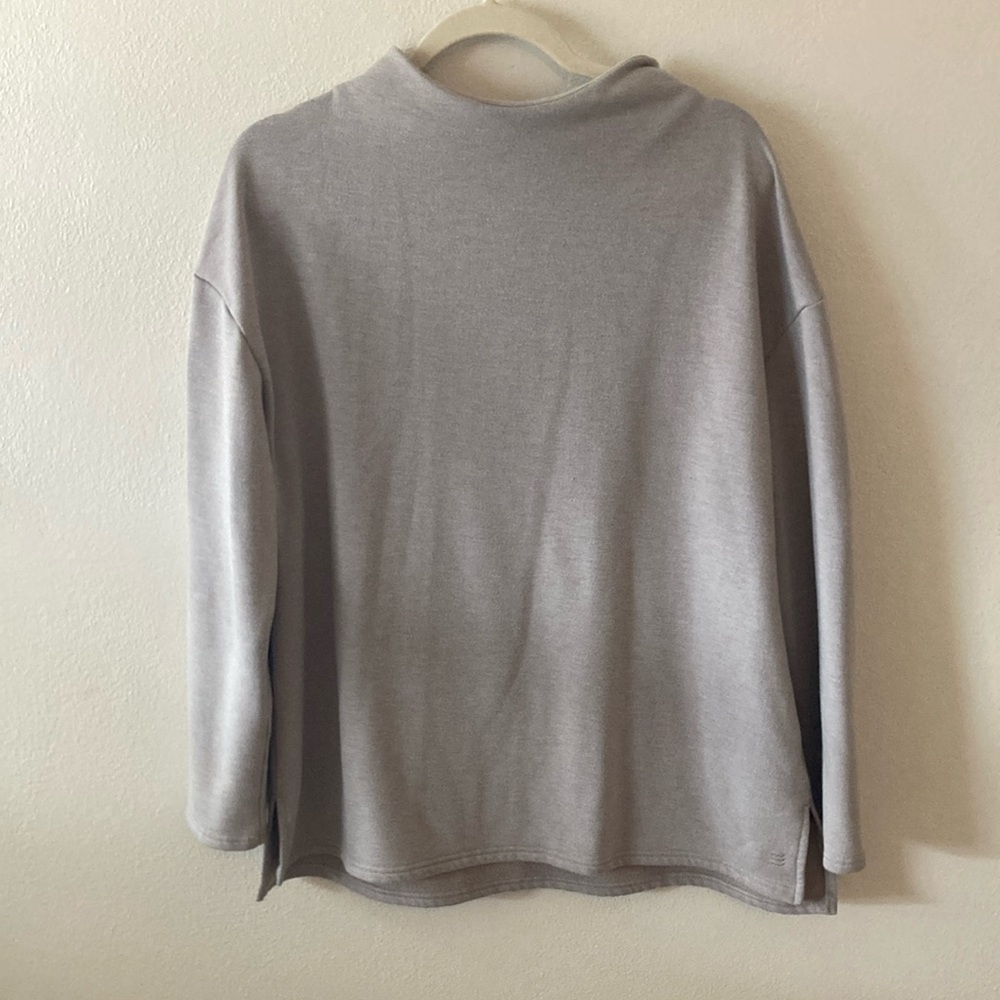 Free Fly gray cowl neck sweater large